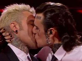 fedez bacio sanremo