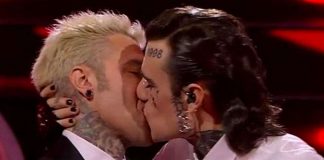 fedez bacio sanremo